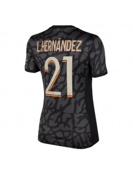Ženski Nogometna dresi replika Paris Saint-Germain Lucas Hernandez #21 Tretji 2023-24 Kratek rokav